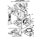 Kenmore 11076660600 cabinet assembly diagram