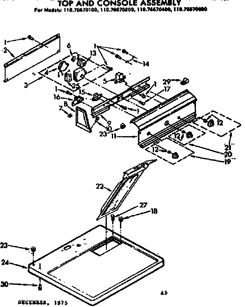 Top and console