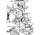 Kenmore 11076670400 cabinet assembly diagram