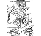 Kenmore 11076673600 cabinet assembly diagram
