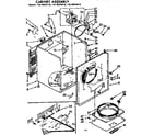 Kenmore 11076673110 cabinet assembly diagram
