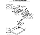 Kenmore 11076675600 top and console assembly diagram