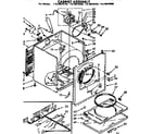 Kenmore 11076675400 cabinet assembly diagram