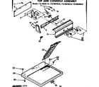 Kenmore 11076675410 top and console assembly diagram