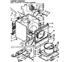 Kenmore 11076677400 cabinet assembly diagram
