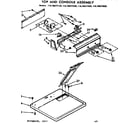 Kenmore 11076677120 top and console assembly diagram