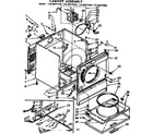 Kenmore 11076677420 cabinet assembly diagram