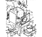 Kenmore 11076677320 cabinet assembly diagram