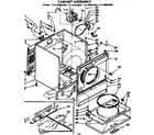 Kenmore 11076680400 cabinet assembly diagram