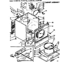 Kenmore 11076691600 cabinet assembly diagram