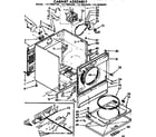 Kenmore 11076692100 cabinet assembly diagram