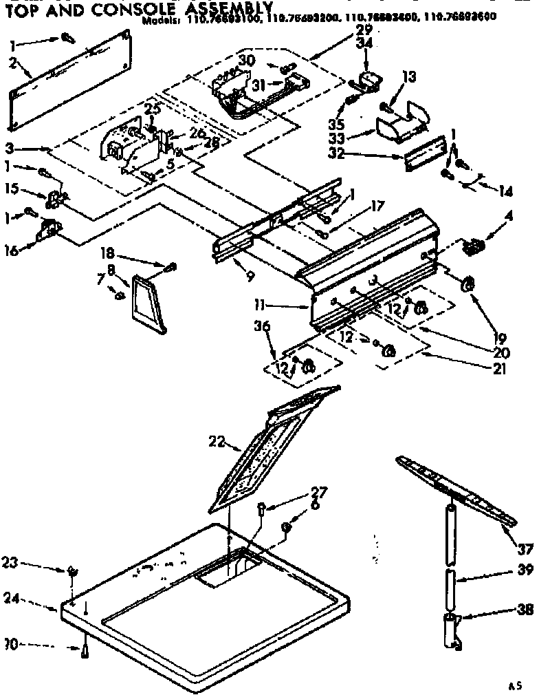 TOP & CONSOLE ASSEMBLY