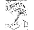 Kenmore 11076693400 top & console assembly diagram
