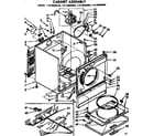 Kenmore 11076693100 cabinet assembly diagram