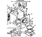 Kenmore 11076774600 cabinet parts diagram
