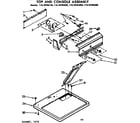 Kenmore 11076785400 top & console assembly diagram