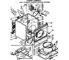 Kenmore 11076785600 cabinet assembly diagram