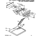 Kenmore 11076870600 top and console assembly diagram