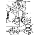 Kenmore 11076870400 cabinet parts diagram