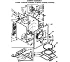 Kenmore 11076873100 cabinet assembly diagram