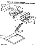 Top and console assembly