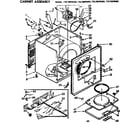 Kenmore 11076875400 cabinet assembly diagram