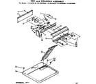 Kenmore 11076876100 top and console assembly diagram