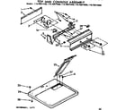 Kenmore 11076877400 top and console assembly diagram