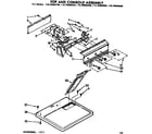 Kenmore 11076880100 top and console assembly diagram