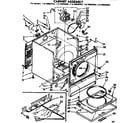 Kenmore 11076880100 cabinet assembly diagram