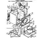 Kenmore 11076884400 cabinet assembly diagram