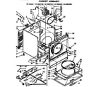 Kenmore 11076885600 cabinet assembly diagram