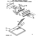 Kenmore 11076886400 top and console assembly diagram