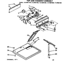Kenmore 11076891100 top and console assembly diagram