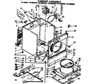 Kenmore 11076894620 cabinet parts diagram