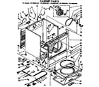 Kenmore 11076894630 cabinet parts diagram
