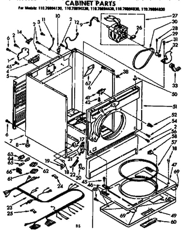 Cabinet parts
