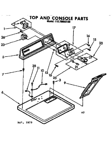 Top and console parts