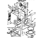 Kenmore 11076950100 cabinet parts diagram
