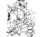 Kenmore 11076950120 cabinet parts diagram