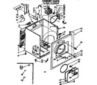 Kenmore 11076950130 cabinet parts diagram