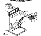 Kenmore 11076955100 top and console assembly diagram