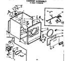 Kenmore 11076955100 cabinet assembly diagram