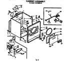 Kenmore 11076955110 cabinet assembly diagram
