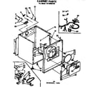 Kenmore 11076955120 cabinet parts diagram