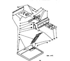 Kenmore 11076960810 top and console parts diagram