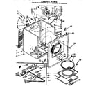 Kenmore 11076960610 cabinet parts diagram