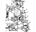 Kenmore 11076960620 cabinet parts diagram