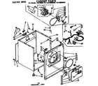 Kenmore 11076965110 cabinet parts diagram