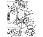 Kenmore 11076971410 cabinet parts diagram